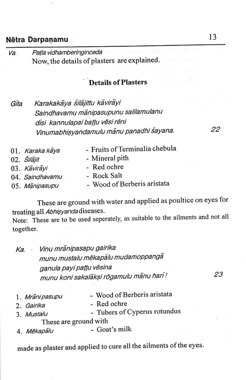 Netra (Locana) Darpanam